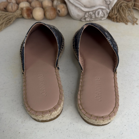 JOHNNY WAS Olivia Mule Espadrille Flats olivia print Sz 8 - Picture 7 of 10